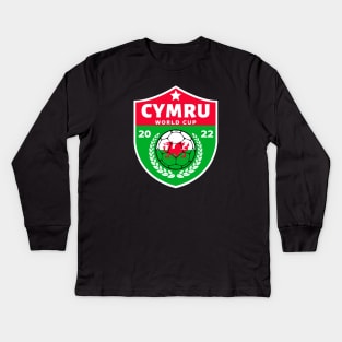 Cymru Football Kids Long Sleeve T-Shirt